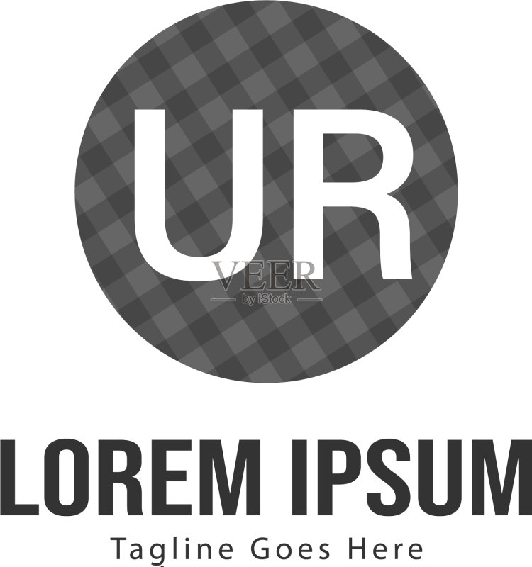 UR字母logo设计图标素材