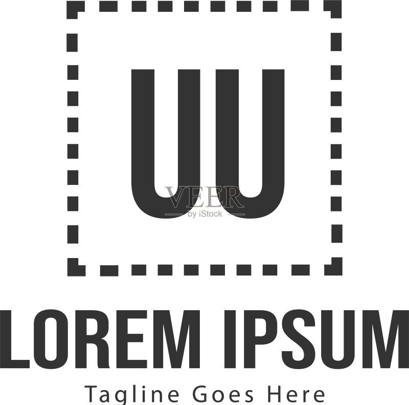 UU字母Logo设计创意图标素材