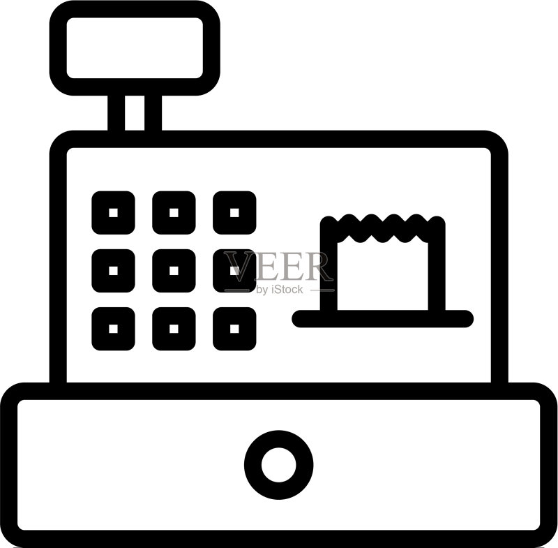 现金计数器图标图标素材
