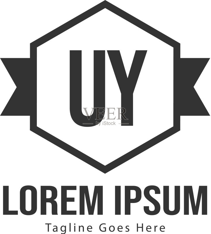 UY字母标志设计创意现代UY字母图标素材