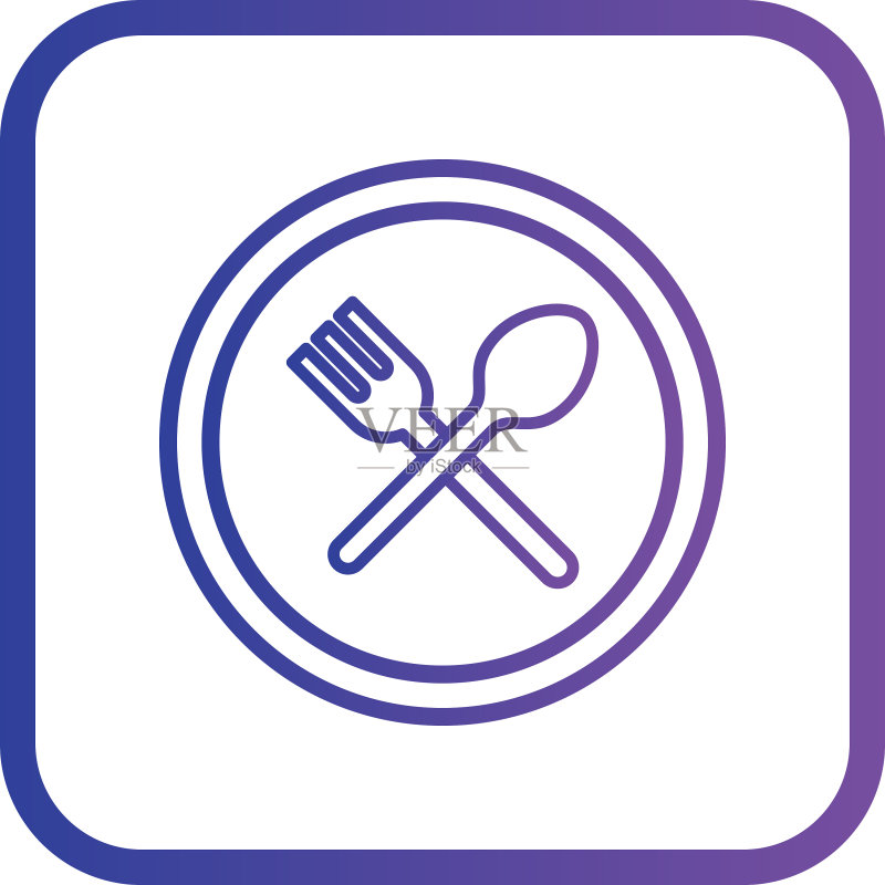 餐厅路标图标图标素材