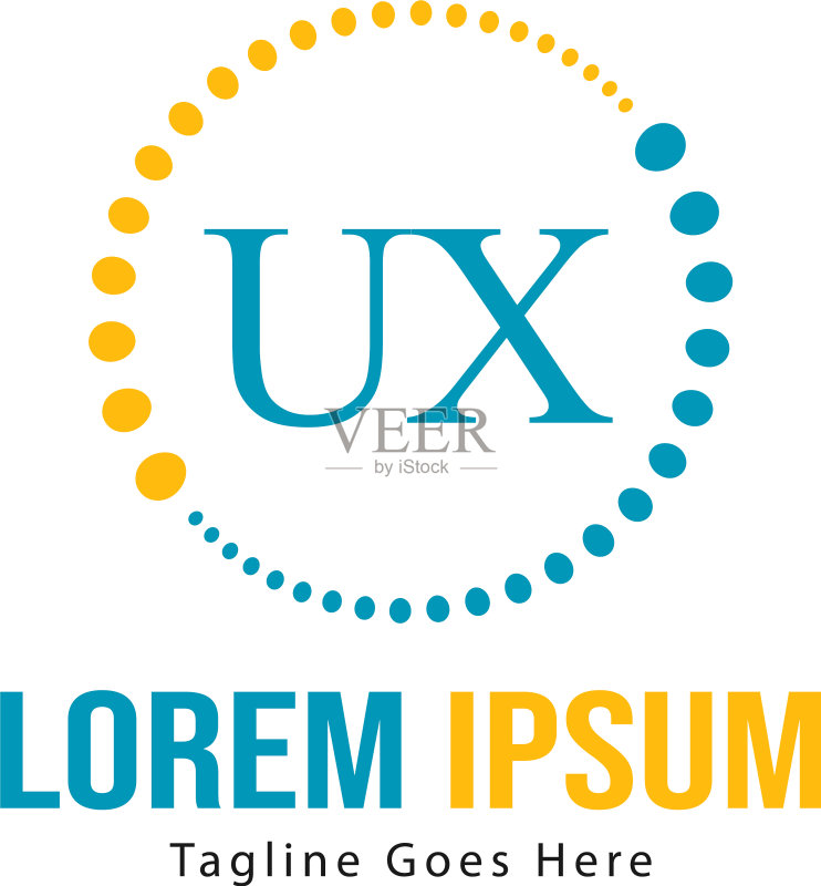 UX字母标志设计创意现代图标素材