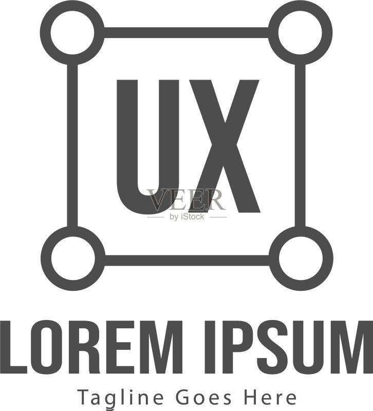 UX字母标志设计创意现代图标素材