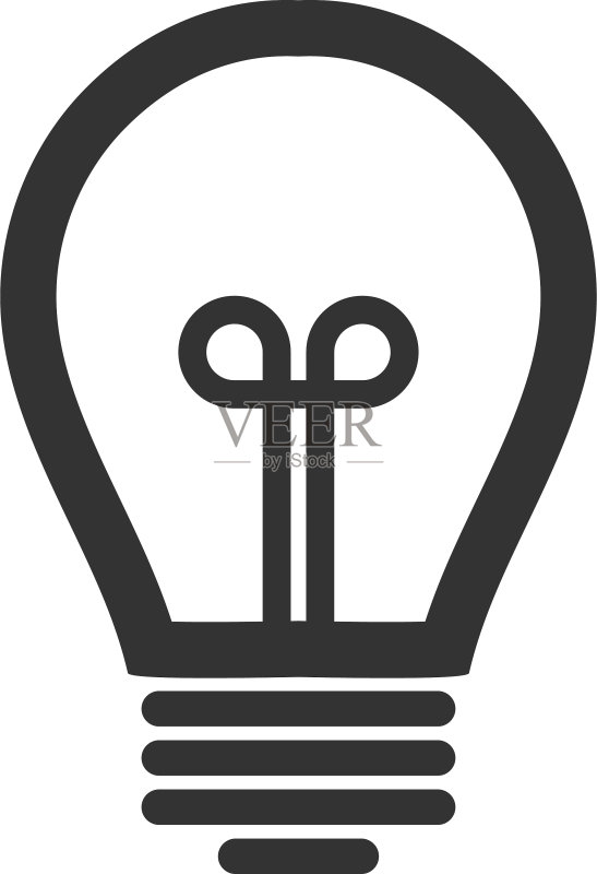 灯泡图形图标设计模板图标素材