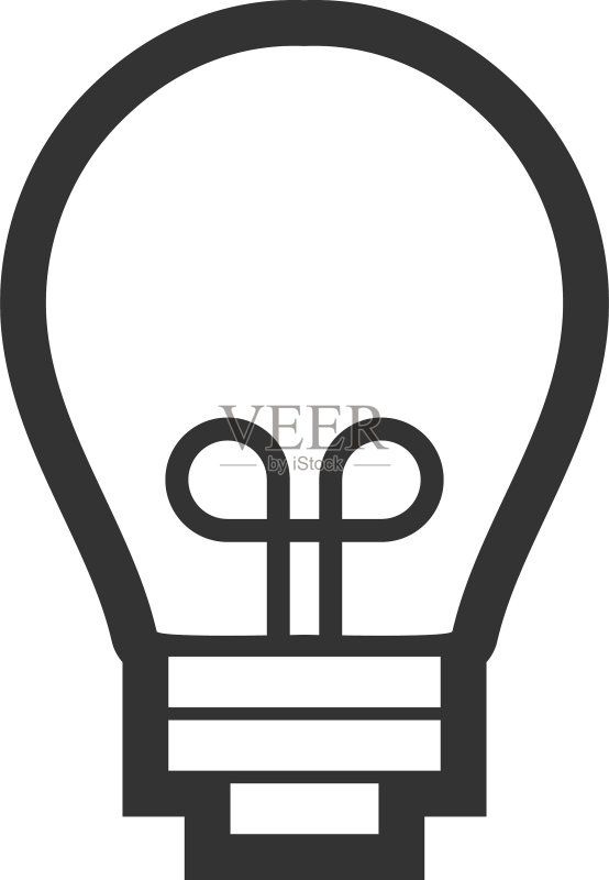 灯泡图形图标设计模板图标素材