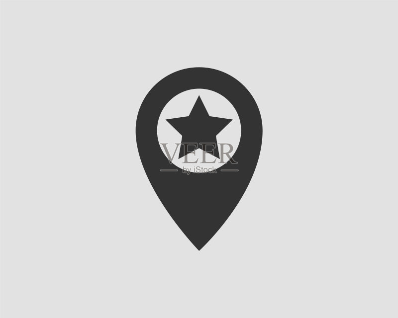 地图图标定位标记GPS图标素材