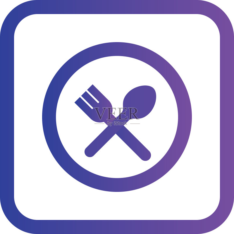 餐厅路标图标图标素材
