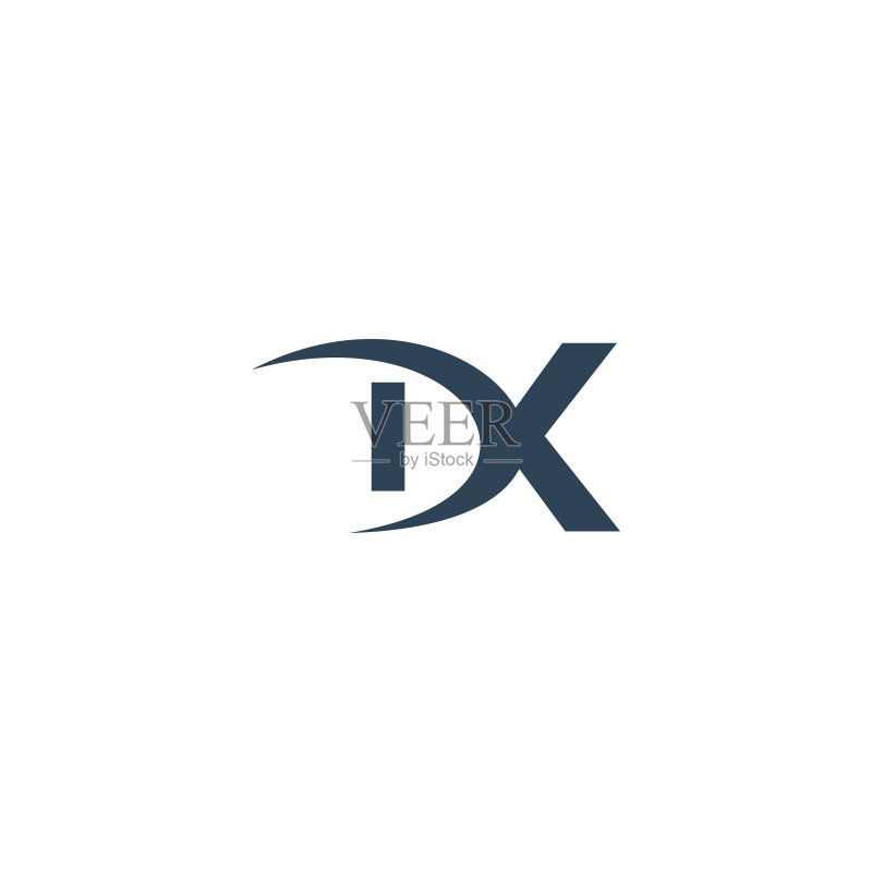 DK抽象字母标志图标素材