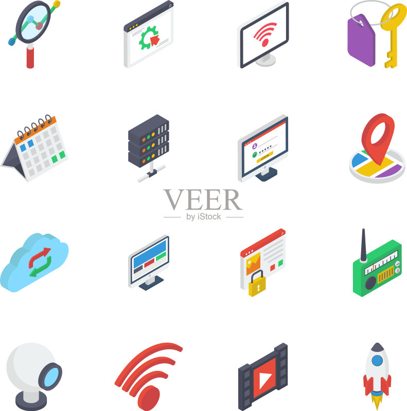 SEO和Web 2.5D素材包图标素材