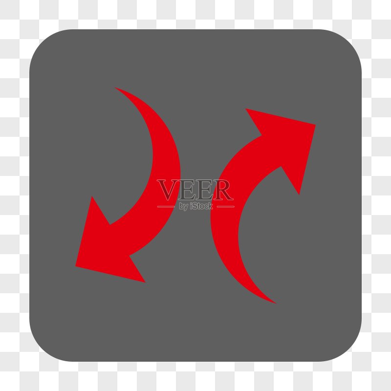 交换箭头圆形方形按钮图标素材
