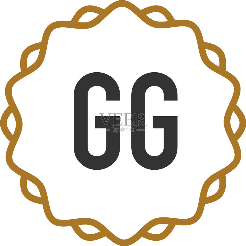 字母GG优雅创意logo图标素材
