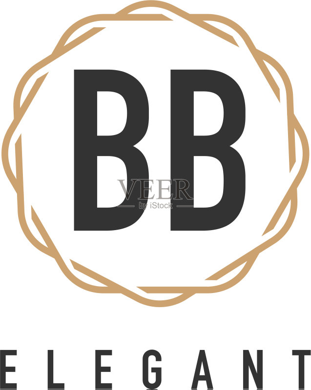 BB字母奢华简约优雅标志图标素材