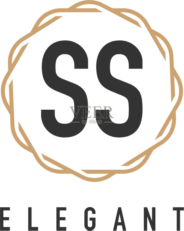 首字母SS奢华简约优雅Logo设计图标素材