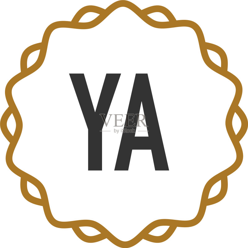 字母YA优雅创意Logo图标素材