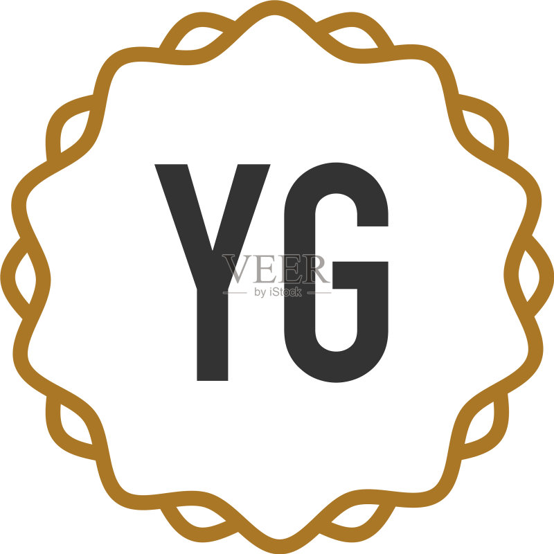 字母YG优雅创意标志图标素材