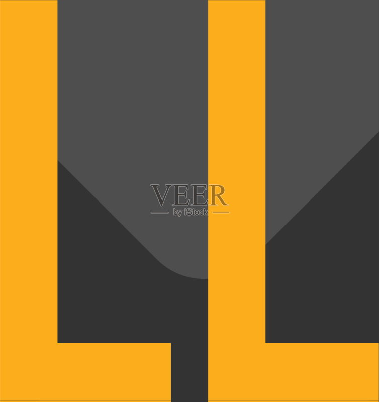字母LL黑色创意设计logo图标素材