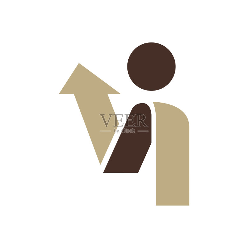 流行的抽象人物Logo模板设计图标素材