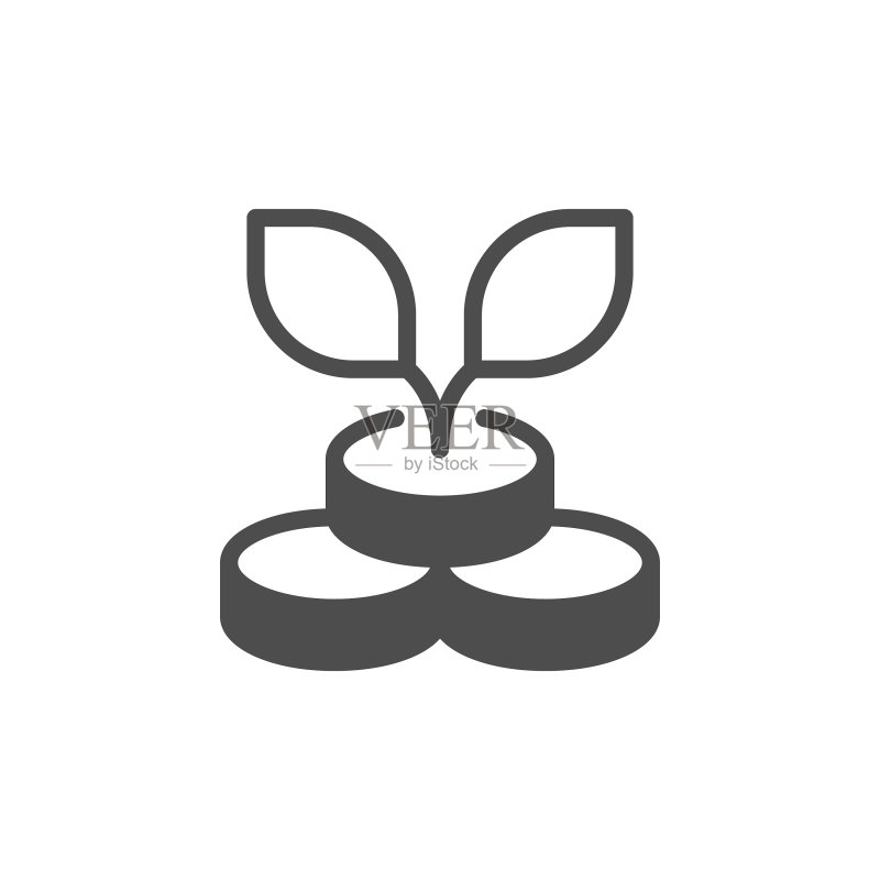 投资标志符号和金融概念图标素材