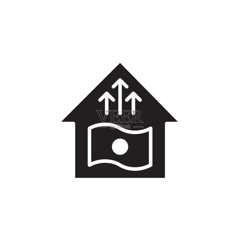 扁平风格房屋购买图标Logo元素图标素材