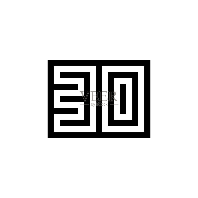 数字30图标设计图标素材