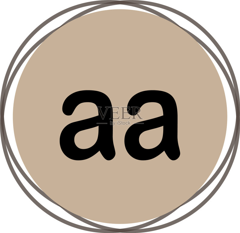 字母AA标志模板设计图标素材