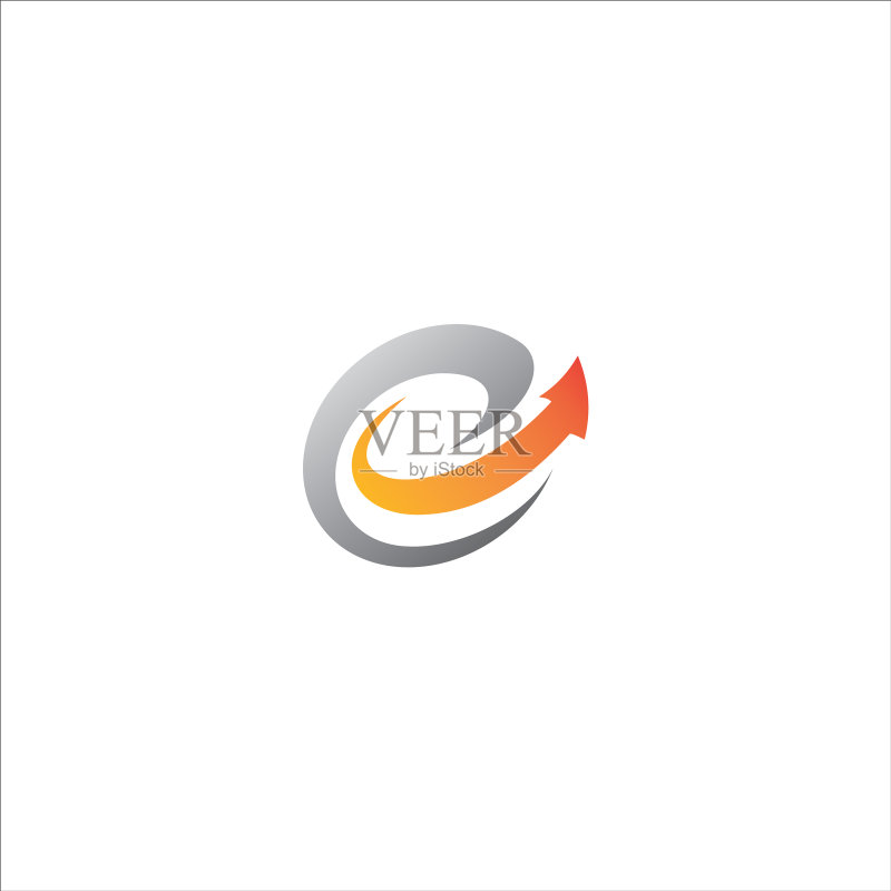 首字母e标志概念设计图标素材