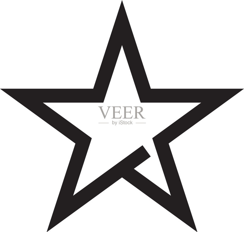 抽象星星图标设计模板图标素材
