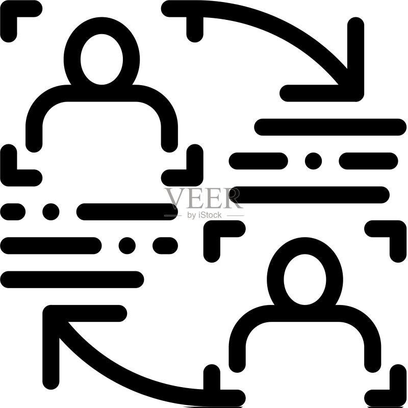 个性信息对比图标图标素材