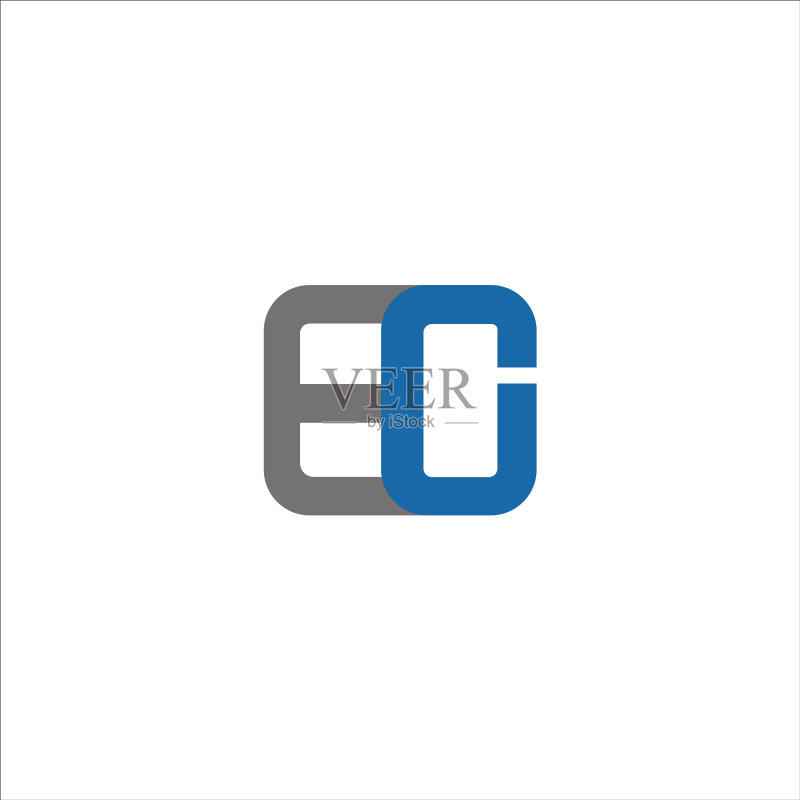 EG或GE字母标志设计图标素材
