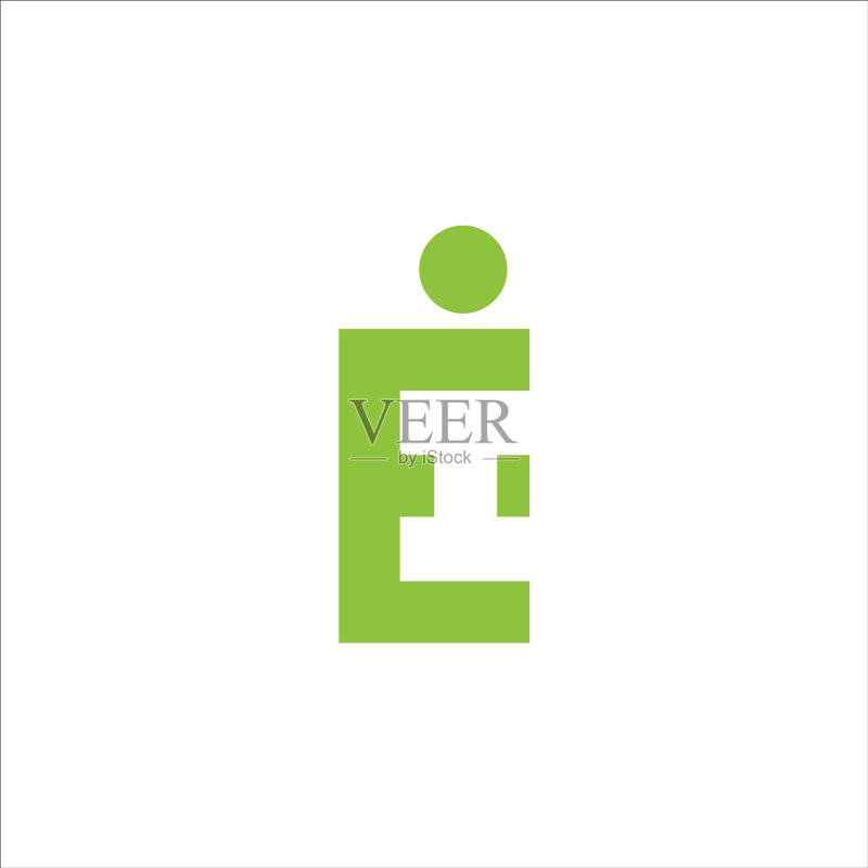 字母EI或IE的logo设计模板图标素材