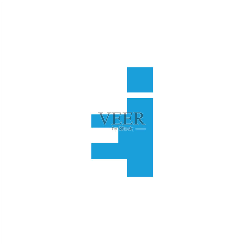 字母EI或IE的logo设计模板图标素材