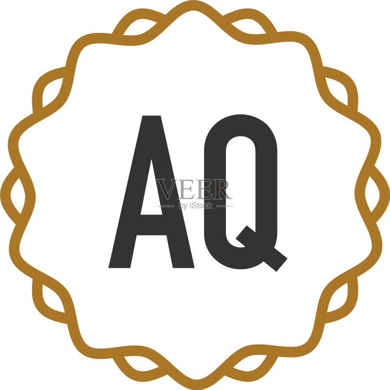字母AQ优雅创意logo图标素材