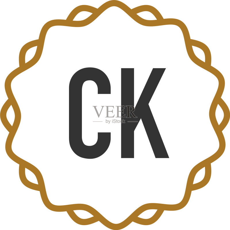 CK字母创意优雅标志图标素材