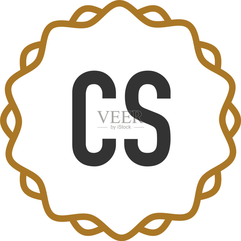CS首字母优雅创意logo图标素材