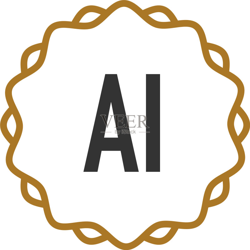 首字母AI优雅创意标志图标素材