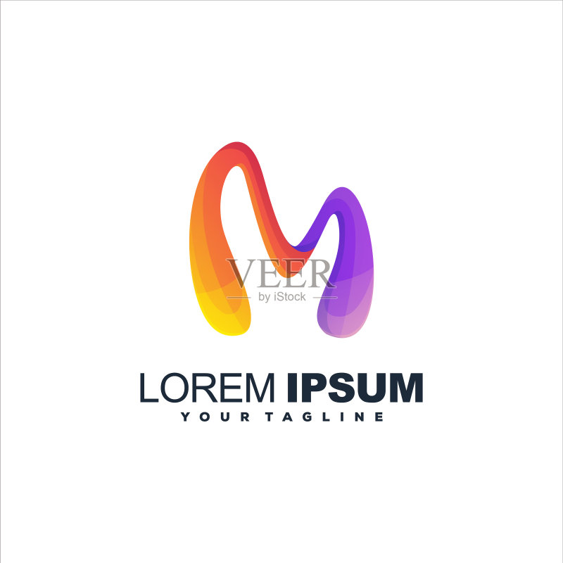 精美的字母M Logo设计图标素材