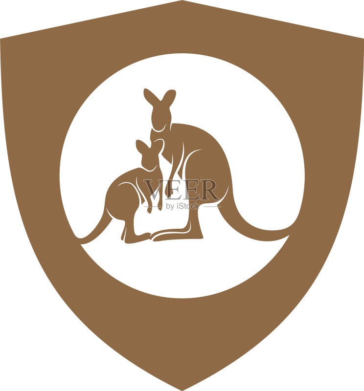 袋鼠Logo设计模板图标素材
