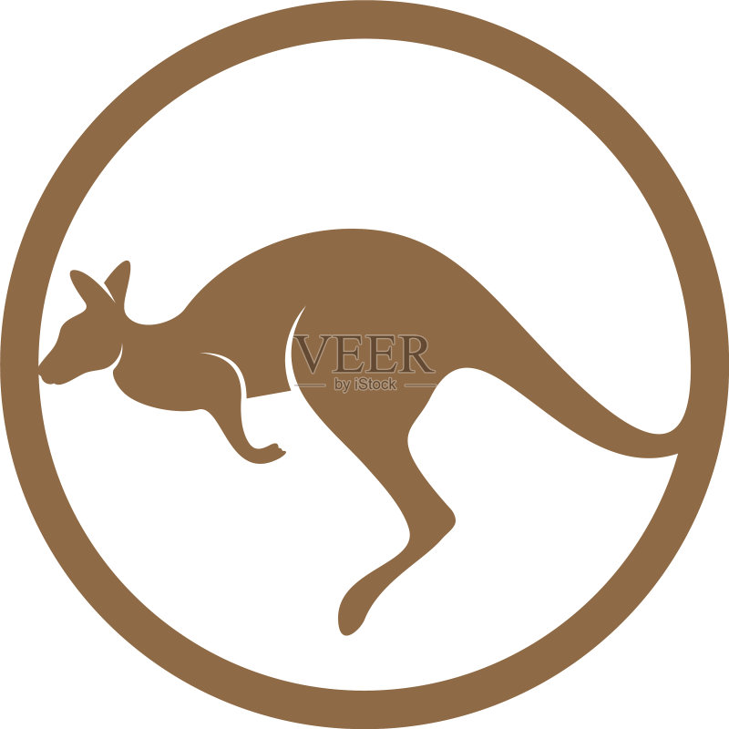 袋鼠Logo设计模板图标素材