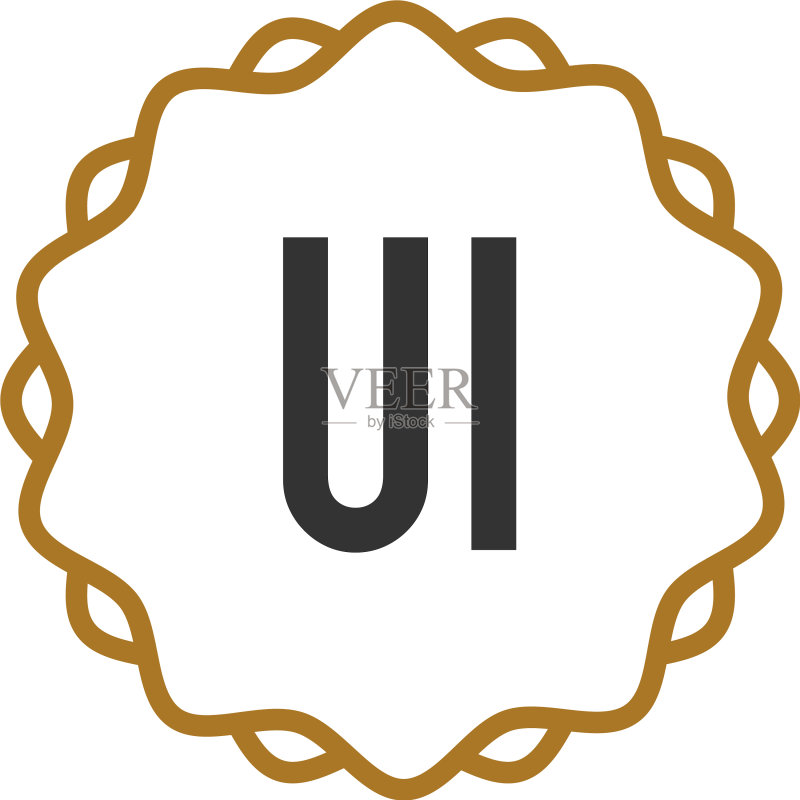 首字母UI优雅创意logo图标素材
