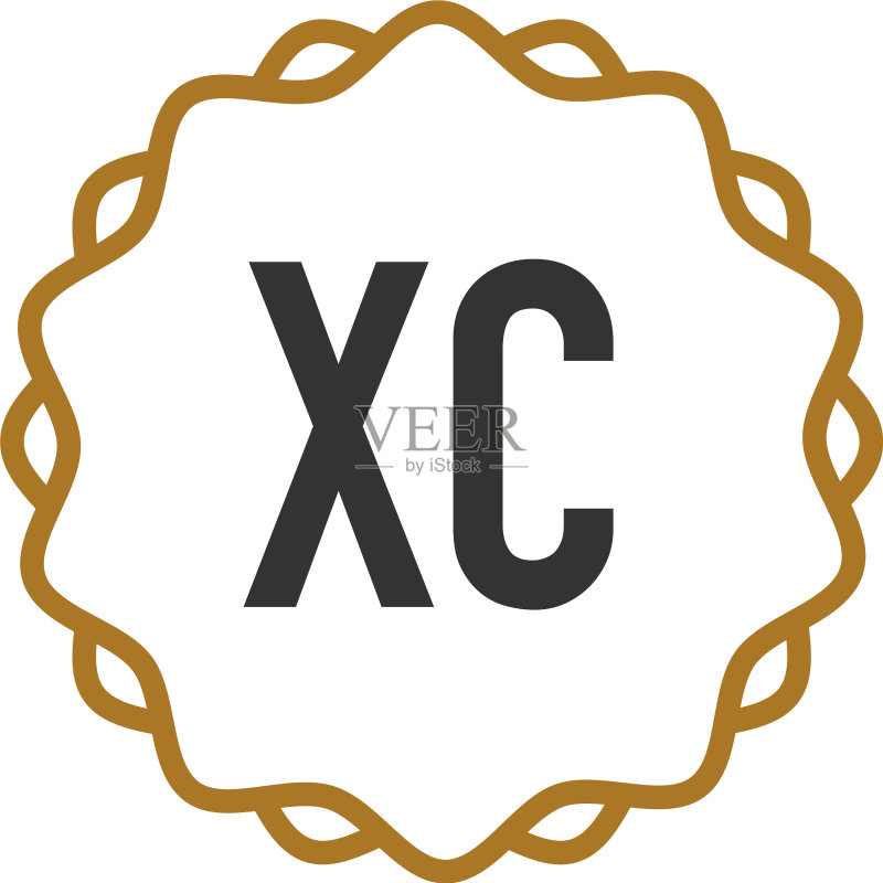 首字母XC优雅创意标志图标素材