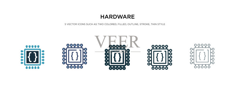 双色硬件图标图标素材