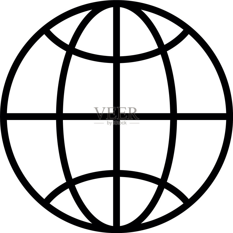 球形行星浏览器隔离图标图标素材