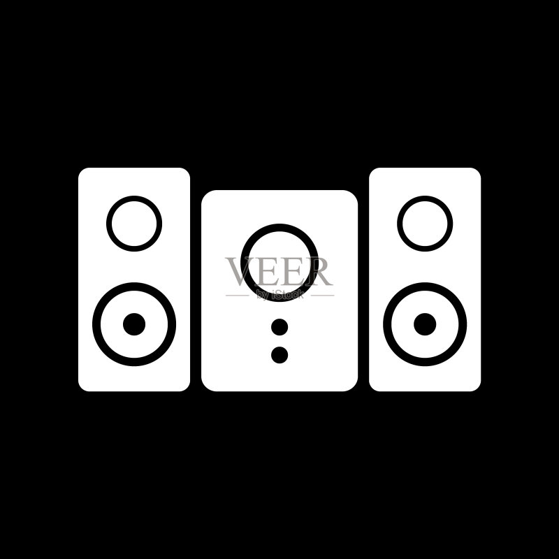 立体声音响系统图标图标素材