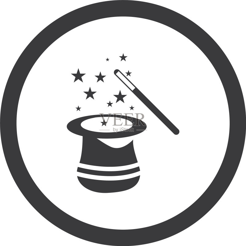 魔杖魔法帽图标图标素材