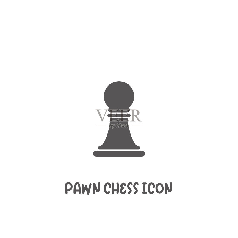 国际象棋棋子扁平风格图标图标素材