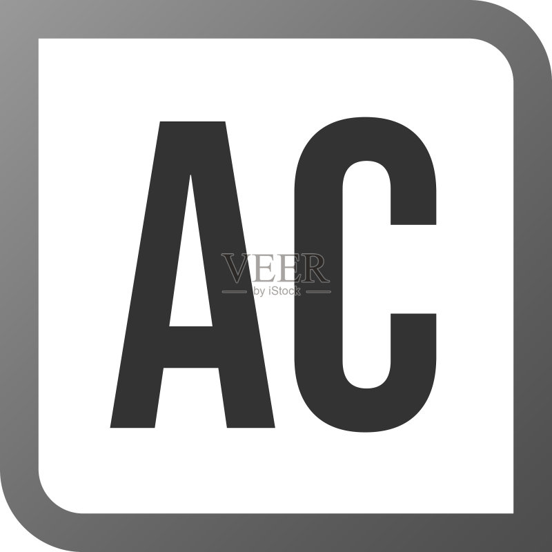 字母AC Logo模板设计图标素材