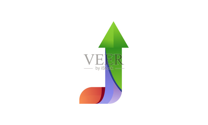 公司向上箭头图形logo设计图标素材