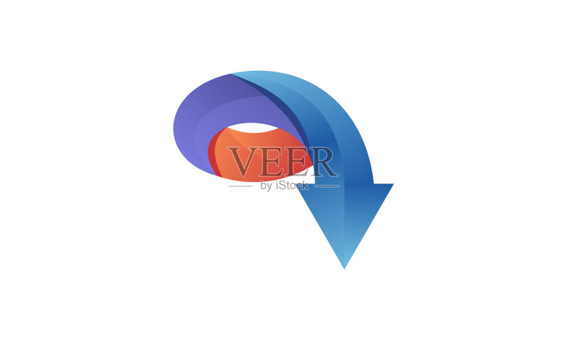 公司向上箭头图形logo设计图标素材
