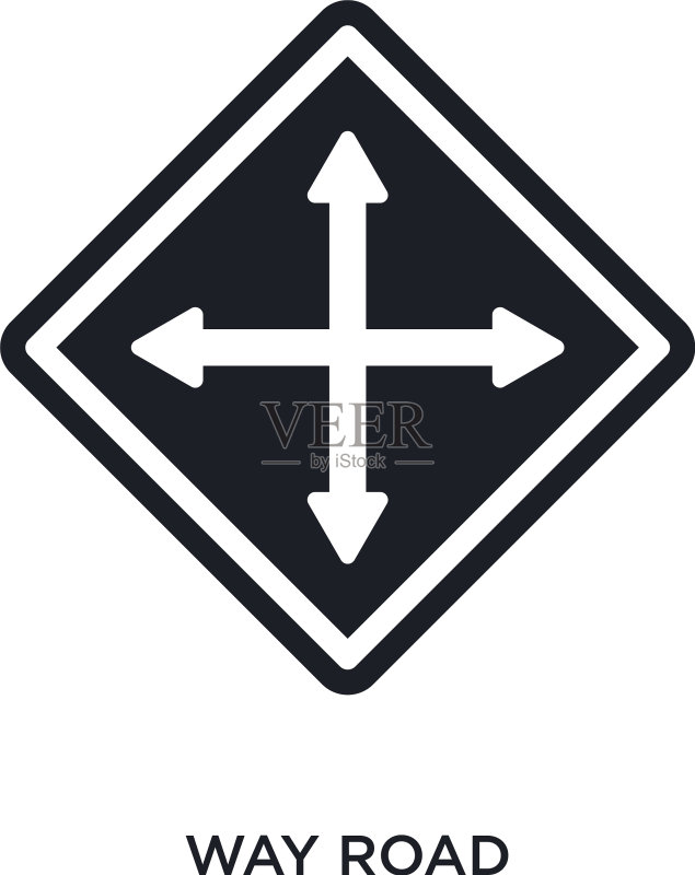 道路隔离图标图标素材