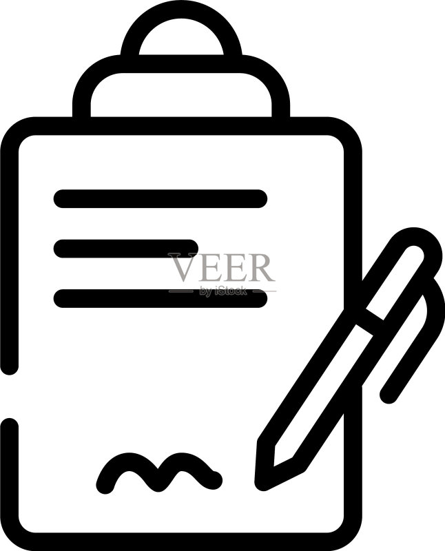 图标轮廓黑色简约线条元素图标素材